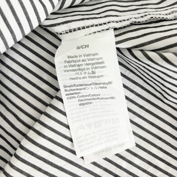 J. Crew 100% Cotton High Low Popover Stripes Tunic Top Size Small - Picture 15 of 16